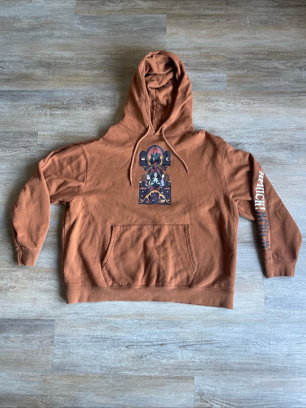 Disney Parks Hocus Pocus 2 Sanderson Hoodie Pullover Sweatshirt 2XL Brown